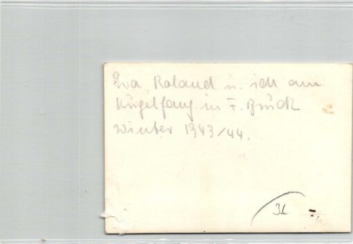 Skilaufen Deutschlanf 3 Fotos 1943/1944, Kugelfang – Bild 6