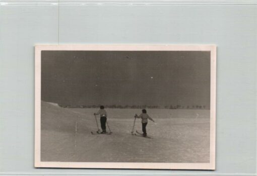 Skilaufen Deutschlanf 3 Fotos 1943/1944, Kugelfang – Bild 5