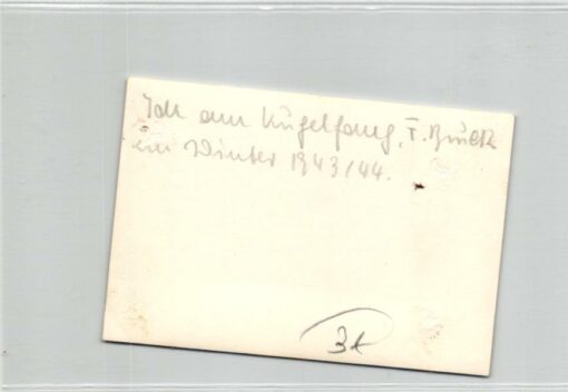 Skilaufen Deutschlanf 3 Fotos 1943/1944, Kugelfang – Bild 2