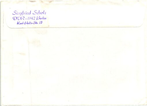 DDR Berlin 1985 XXIII. Internationaler Olympischer Tag Reko Sonderpostamt Diskus – Bild 2