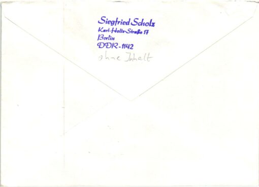 DDR Berlin 1988 XXVI. Internationaler Olympischer Tag Reko Sonderpostamt Diskus – Bild 2