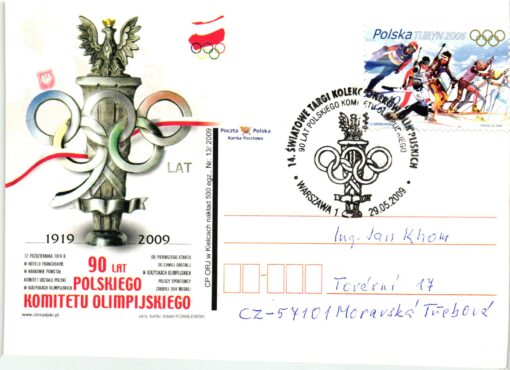 Polska Warszawa 1919-2009 Polish Olympic Comitee CSR Olympisches Komittee