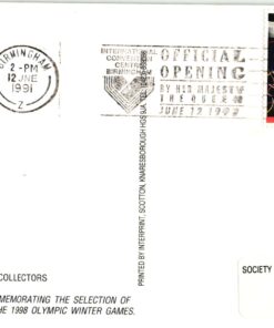 UK, Birmingham 1991 IOC Session Candidate City Olympic Games 1998 Nagano