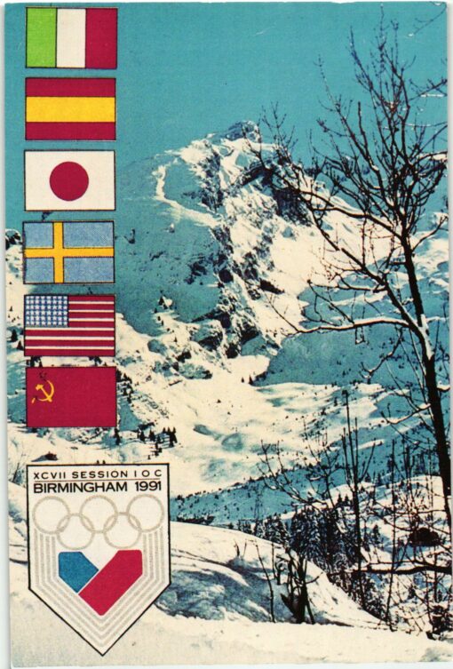 UK, Birmingham 1991 IOC Session Candidate City Olympic Games 1998 Nagano