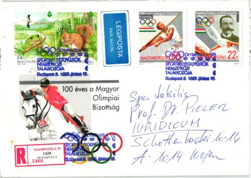 Magyar Budapest Olympafila 1995 Olympic Comittee Candidate City 2002 Ungarn Olympia