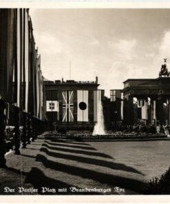 Deutsches Reich Olympische Spiele Berlin 1936 Karte Pariser Platz Brandenburger Tor