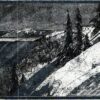 USA Postcard Silver Olympic Games 1960 Skiing Squaw Valley Head Wall, Olympia