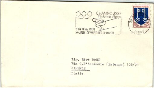 France Grenoble 1968 Olympic Games, Skiing Chamrousse Olympiques d'Hiver, Ski Alpin