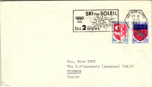 France Grenoble 1968 Olympic Games, Ski au Soleil les 2 alpes Olympiques d'Hiver