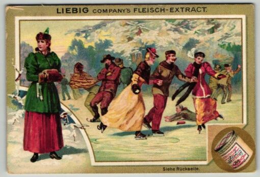 LIEBIG - Eislaufen Wintersport, Ice Skating Winter Sport