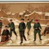 Sammlebild Eislaufen Wintersport, Ice Skating Winter Sport Rodeln