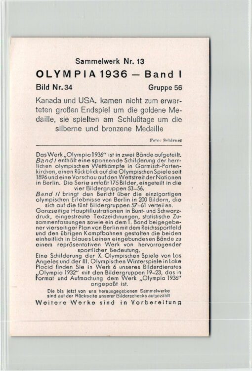 SAMMELWERK - Olympia 1936 10 Bilder Olympic Games Garmisch Partenkirchen Eishockey Hockey – Bild 20