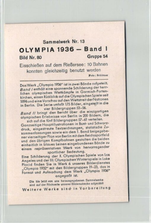 SAMMELWERK - Olympia 1936 10 Bilder Olympic Games Garmisch Partenkirchen Eishockey Hockey – Bild 10