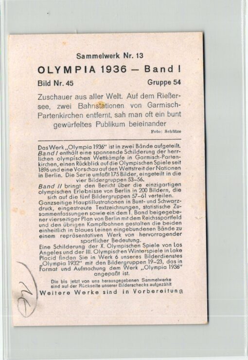 SAMMELWERK - Olympia 1936 10 Bilder Olympic Games Garmisch Partenkirchen Eishockey Hockey – Bild 6
