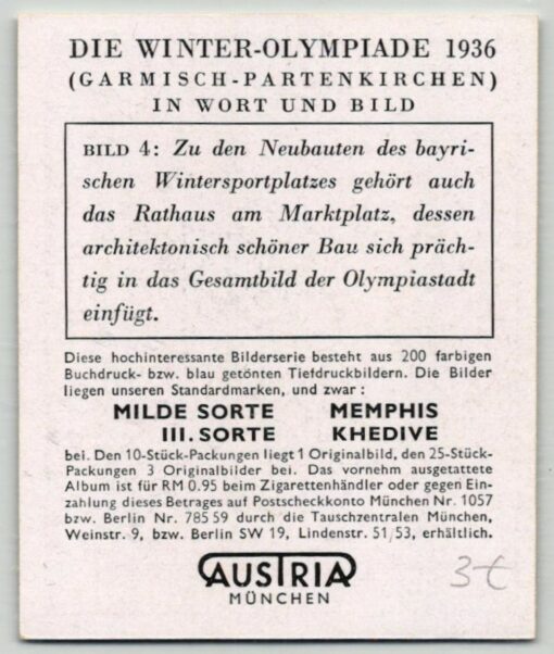AUSTRIA München - Olympia 1936 31 Bilder Olympic Games Garmisch Partenkirchen farbe – Bild 34