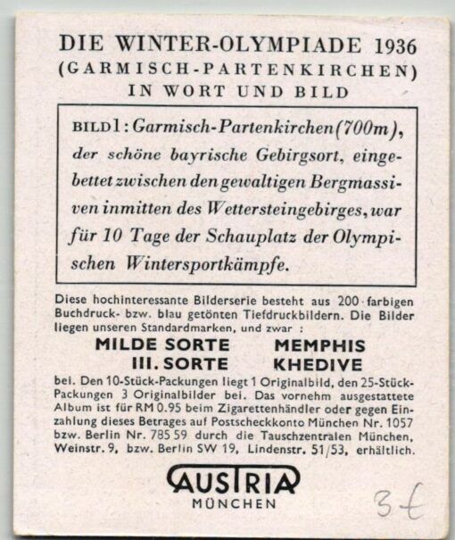 AUSTRIA München - Olympia 1936 31 Bilder Olympic Games Garmisch Partenkirchen farbe – Bild 32