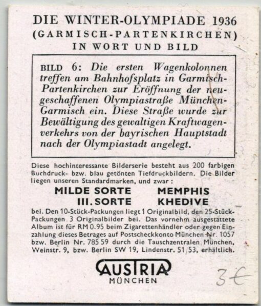 AUSTRIA München - Olympia 1936 31 Bilder Olympic Games Garmisch Partenkirchen farbe – Bild 16