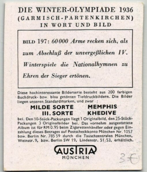 AUSTRIA München - Olympia 1936 31 Bilder Olympic Games Garmisch Partenkirchen farbe – Bild 14