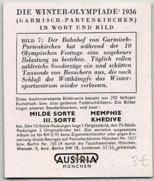 AUSTRIA München - Olympia 1936 31 Bilder Olympic Games Garmisch Partenkirchen farbe – Bild 8