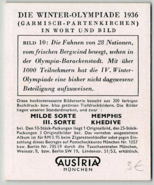 AUSTRIA München - Olympia 1936 31 Bilder Olympic Games Garmisch Partenkirchen farbe – Bild 6