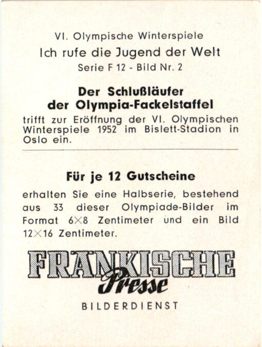 Fränkische Presse - Olympia 1936 23 Bilder Olympic Games Garmisch Partenkirchen Ski, Zeno Colo – Bild 2