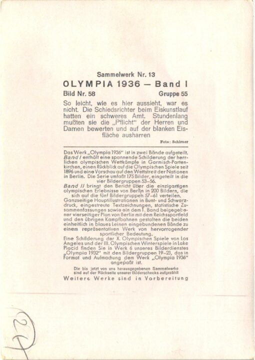 Sammelwerk - Olympia Garmisch Partenkirchen 1936 14 Bilder Olympic Games Hockey – Bild 2