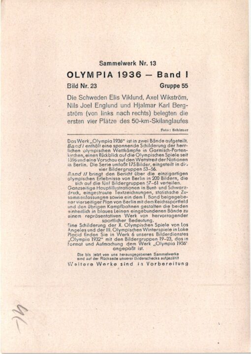 Sammelwerk - Olympia Garmisch Partenkirchen 1936 14 Bilder Olympic Games Hockey – Bild 14