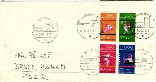 Deutschland, München 1972 Olympische Spiele MH verschiedene SST Eröffnung, Fackellauf, Fussball usw. Olympic Games