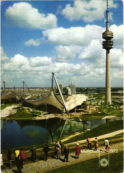 Deutschland, München 1972 Olympische Spiele Ansichtskarte Maschinen Werbestempel Olympic Games – Bild 2