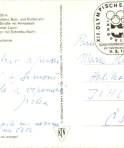 Österreich, Innsbruck 1976 Olympic Winter Games, Ansichtskarte SST Olympisches Dorf Olympische Winterspiele