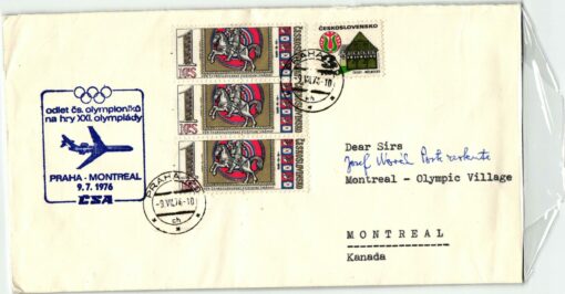 CSSR, Montreal 1976 Olympic Games, Praha-Montreal Flight, Olympiaflug, Olympische Spiele