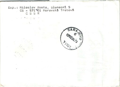 DDR, Sarajewo 1984 Olympic Winter Games, Interflug Erfurt Sarajevo, Langlauf, Olympische Spiele – Bild 2