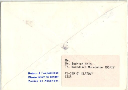 CSSR, Seoul 1988, Olympic Games, PRAHA Interflug Berlin Seoul Airmail Olympische Spiele – Bild 2
