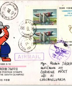 Korea, Seoul 1988, Olympic Games, Mascotte FDC 1988, Olympische Spiele