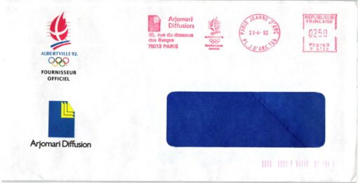 France, Albertville 1992, Olympic Winter Games, Arjomari Diffusion Paris Red Meter, EMA, MFST , Olympische Spiele