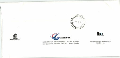 Italia, Genova 1992, Campionati Europei Indoor Atletica leggera Reko, Leichtathletik Europameisterschaft Genua – Bild 2