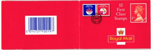 UK 1992, Royal Mail Olympic Sponsor British Olympic Team, 4 empty booklet Offizieller Olympischer Sponsor , Olympische Spiele – Bild 3