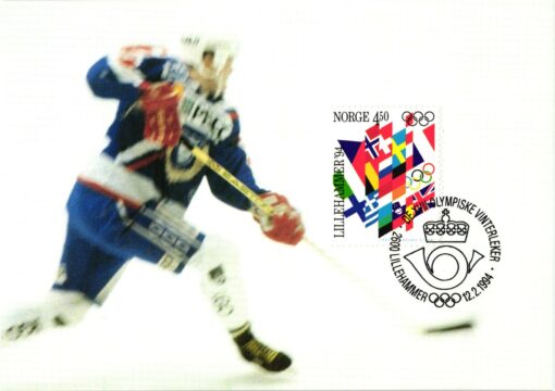 Norge Lillehammer 1994, Olympic Winter Games, Olympia Fahne, Maximumkarte 2-6