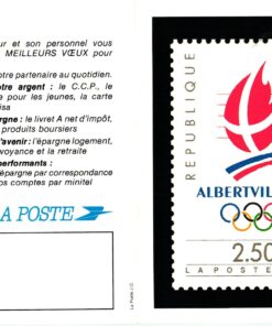 France, Albertville 1992, Olympic Winter Games, Kalender La Poste Calendar Olympische Spiele