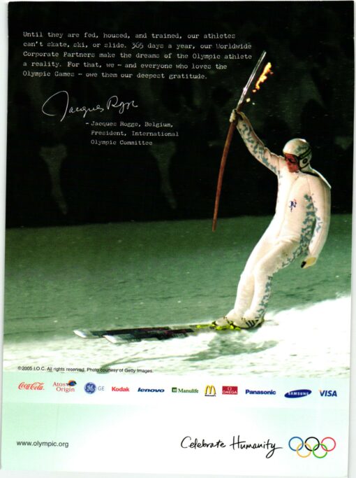 Italy 2006, Olympic Winter Games, Celebrate Humanity Partners Giochi olimpici Torino 3 Postcards Sponsor – Bild 2