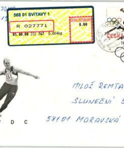 Ceska Praha Beijing 2008, Air Mail, Olympic Flight Games Praha Peking