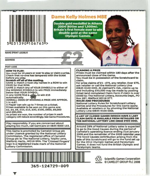 UK Olympic Games 2012 London National Lottery Olympic Champion Dame Kelly Holmes – Bild 2