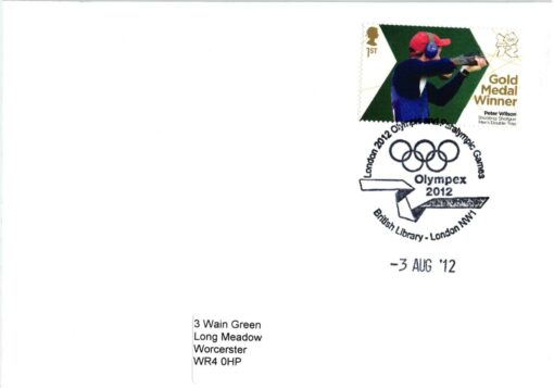 UK Olympic Olympic Games 2012 London Gold Medal Winner Peter Wilson Shooting, Olympex