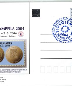 Slovensko 2004, Olympic Games, Bratislava, Slovolympfila 2004 SST auf Ganzsache