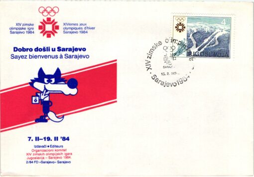 Jugoslawien, Sarajewo 1984 Olympic Winter Games, SST Logo 1984, Olympische Spiele