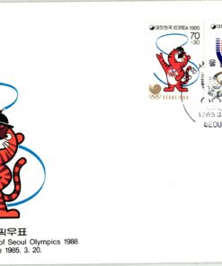 Korea, Seoul 1988, Olympic Games, Mascotte FDC 1985, Olympische Spiele