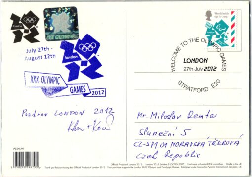 UK Stratford Olympic Olympic Games 2012 London Greetings Welcome Olympische Spiele