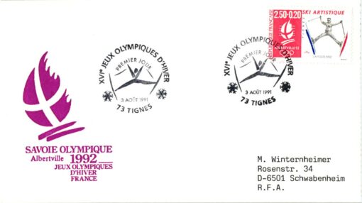 France, Albertville 1992, Olympic Winter Games, SST Ski Artistique, Akrobatik Tignes , Olympische Spiele
