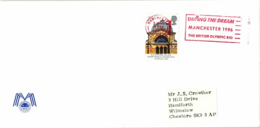 UK 1990, DRIVING THE DREAM MANCHESTER 1996, British Olympic Bid, Candidate City Host – Bild 2