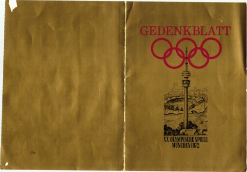 Gedenkblatt München 1972 Eröffnungsfeier mit Sonderstempel, Olympic Games Opening ceremony – Bild 2